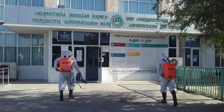 Дезинфекция жұмыстары қарқынды жүруде