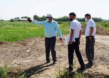 Күре жолға жалғайтын жолдың құрлысы жүргізілуде