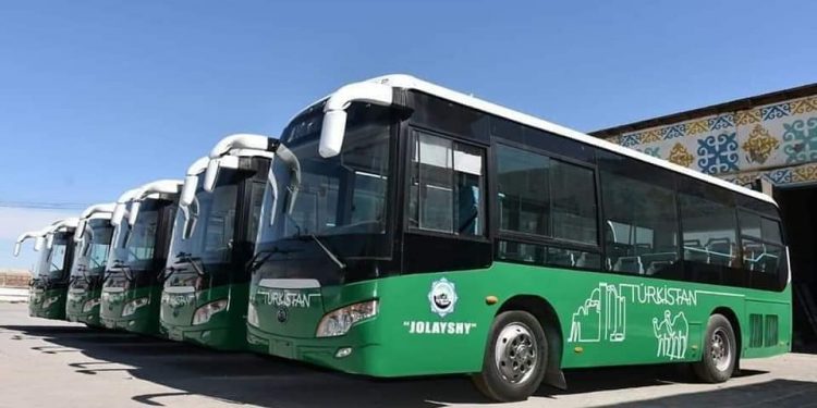 ТҮРКІСТАНДА ЖОЛАУШЫЛЫР ҮШІН ЭКСПРЕСС МАРШРУТТАР ЖҮРЕ БАСТАДЫ