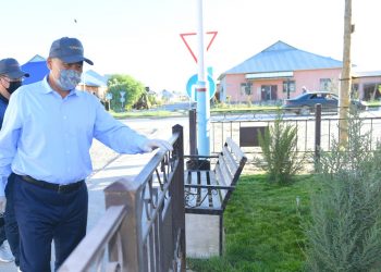 Облыс басшысы Түркістан қаласын абаттандыру жұмыстарымен танысты