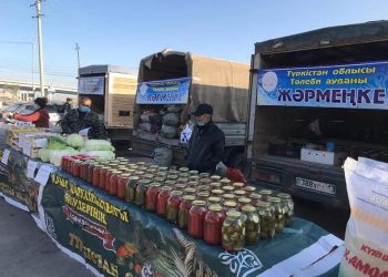 Түркістанда ауыл шаруашылығы өнімдерінің жәрмеңкесі өтті