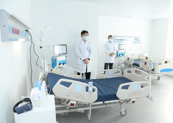 № 2 қалалық аурухананың бас ғимаратында құрылыс жұмыстары аяқталуда