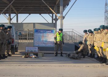 Шымкентте әскерилерге қауіпсіздік шаралары бойынша сабақтар өткізілді