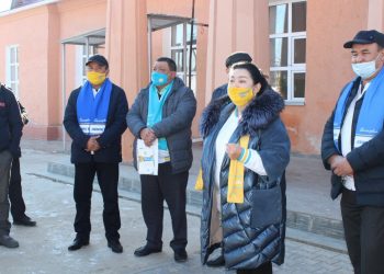 Қазығұрт: Мәслихат депутаттығына үміткерлер Сарапхана тұрғындарымен кездесті