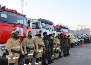 Түркістан облысында төтенше жағдайлардың алдын алу бойынша оқу-жаттығулар өтті