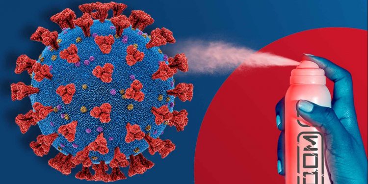 Ғалымдар коронавирусты бір минутта өлтіретін спрей ойлап тапты