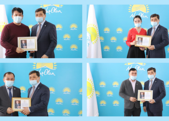 Түркістан: Белсенді азаматтарға Елбасының алғысхаты тапсырылды