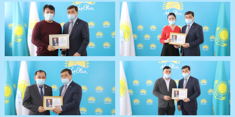 Түркістан: Белсенді азаматтарға Елбасының алғысхаты тапсырылды