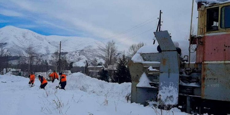 Теміржолшылар ауа райы жағдайының өзгеруінде дер кезінде әрекет етуде