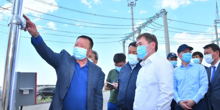 Қала әкімі «Бозарық» қосалқы станциясының құрылыс барысымен танысты