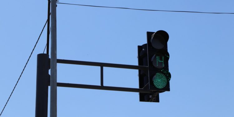 Кентауда жаңа үлгідегі бағдаршамдар орнатылуда