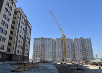 Шымкент сити шағын ауданындағы тұрғын үйлердің құрылысы қарқынды жүруде