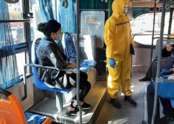 Шымкент: Қоғамдық орындарда залалсыздандыру жұмыстары жүргізілуде