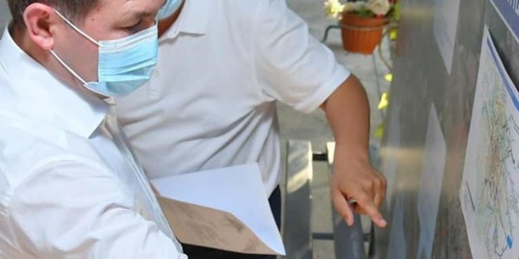 Қала әкімі Жаңаталап тұрғын алабындағы инфрақұрылым жүйелерінің құрылысымен танысты