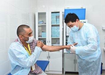 Шымкентте екпе алуға үндейтін акция өтті