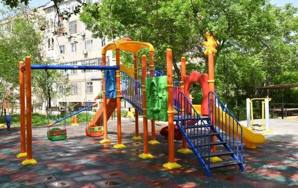 Еңбекші ауданында биыл 56 көпқабатты үй ауласы абаттандырылады