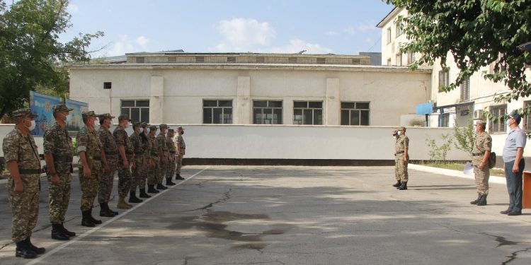 Шымкентте офицерлер құрамы аттестациядан өтуде