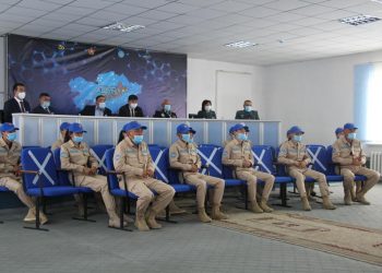 Түркістан облысының жастары «Айбын-2021» әскери патриоттық жиынына қатысуда
