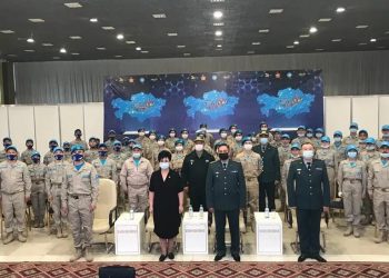 Шымкен қаласының жастары «Айбын-2021» әскери патриоттық жиынына қатысуда