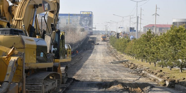 Шымкентте жолайрық құрылысы басталды