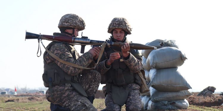 Түркістан облысында тактикалық оқу-жаттығу жиыны өтті