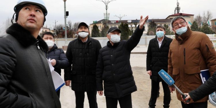 Таразда қалпына келтіру жұмыстары қарқынды жалғасуда