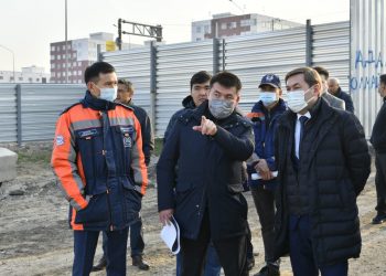 Шымкент әкімі жолайрық құрылысын тексерді