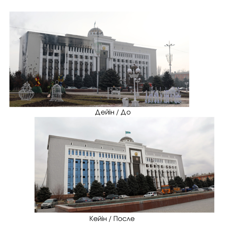 Таразда қалпына келтіру жұмыстары қарқынды жалғасуда