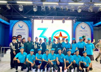 Түркістандық жас сарбаздар ерлік сабағына қатысты