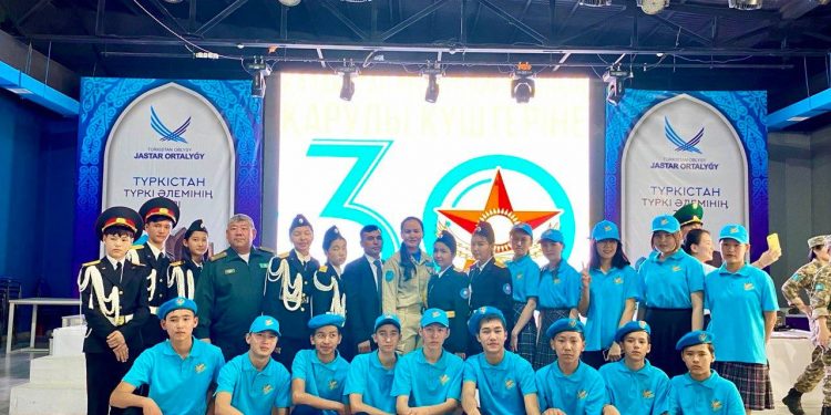 Түркістандық жас сарбаздар ерлік сабағына қатысты