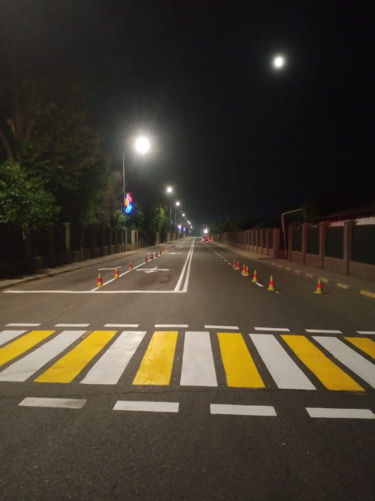 Шымкентте 50 шақырым көшенің жол сызықтары жаңартылды