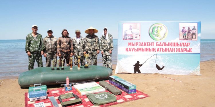 Түркістан: Мақтааралда балық аулаудан республикалық жарыс өтті