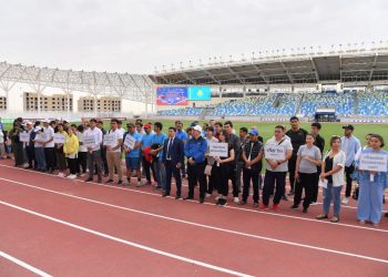 Түркістан: БАҚ өкілдерінің арасында спартакиада басталды