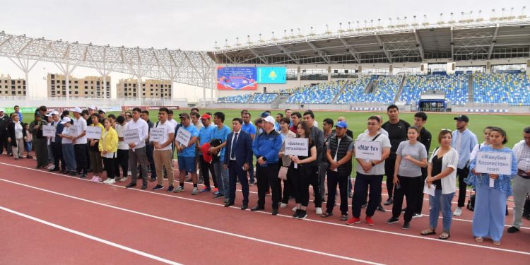 Түркістан: БАҚ өкілдерінің арасында спартакиада басталды