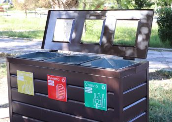 Түркістан: Кентауда заманауи қоқыс жәшіктері орнатылуда