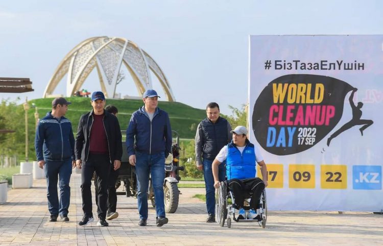 ТҮРКІСТАНДА ОБЛЫС ӘКІМІНІҢ ҚАТЫСУЫМЕН ТАЗАЛЫҚ АКЦИЯСЫ ӨТТІ