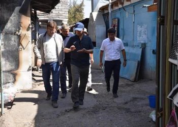 ЖЕТІСАЙДА БАЗАРДЫҢ ҚҰРЫЛЫСЫ БАСТАЛДЫ