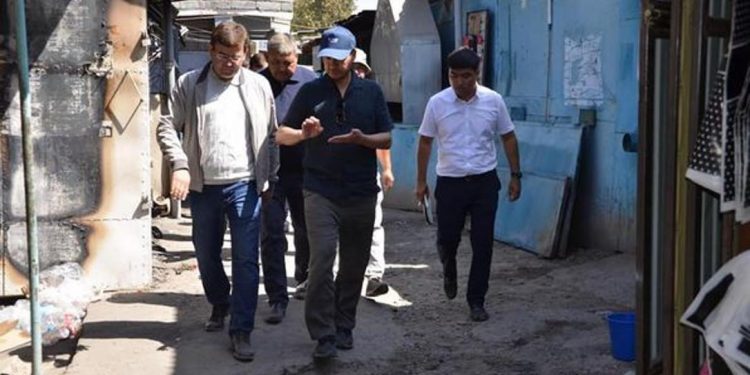 ЖЕТІСАЙДА БАЗАРДЫҢ ҚҰРЫЛЫСЫ БАСТАЛДЫ