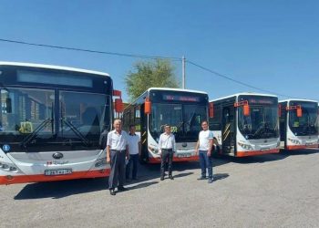 В ШЫМКЕНТЕ НА МАРШРУТ ВЫШЛИ  НОВЫЕ АВТОБУСЫ