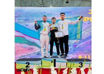 ТҮРКІСТАН: БЕЛБЕУ КҮРЕСІНЕН ӘЛЕМ ЧЕМПИОНАТЫНЫҢ ЖҮЛДЕГЕРЛЕРІНЕ ҚҰРМЕТ КӨРСЕТІЛДІ