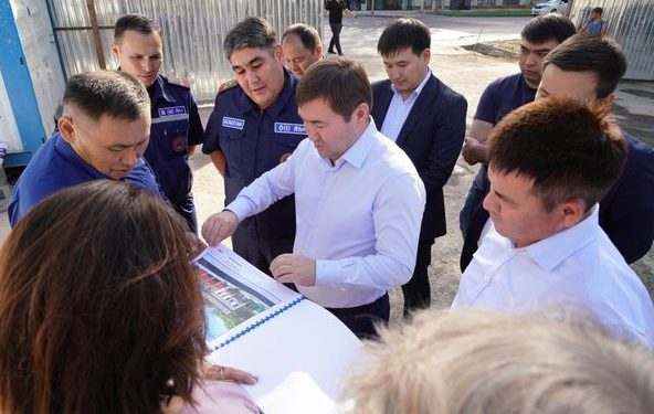 ШЫМКЕНТ:  ӘКІМ ӨРТ СӨНДІРУ ДЕПОСЫНЫҢ ҚҰРЫЛЫСЫН КӨРДІ