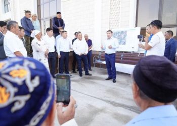 ШЫМКЕНТТЕГІ «КӨКБҰЛАҚ» ЕЛДІМЕКЕНІН ИНФРАҚҰРЫЛЫММЕН ҚАМТУ ЖАЛҒАСУДА