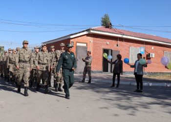 Шымкентке Атыраудан сарбаздар келді