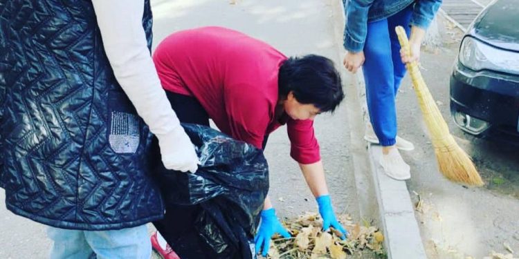 Еңбекші ауданы аумағында жалпы қалалық сенбілік өтті