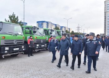 Шымкент : Қыс мезгіліне арнайы техникалардың дайындығы пысықталды