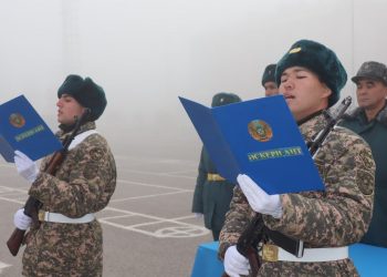 Шымкентте 135 сарбаз ант қабылдады