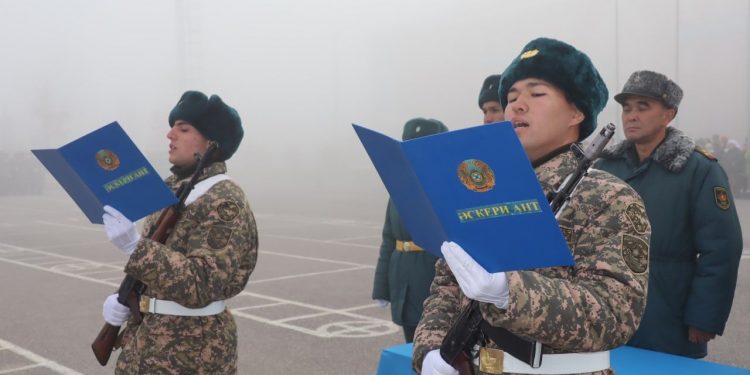 Шымкентте 135 сарбаз ант қабылдады