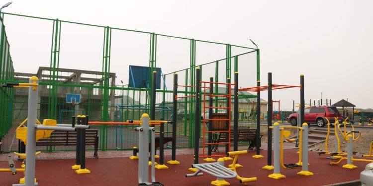 Шымкент : Қаратау ауданында «Халық қатысатын бюджет» бағдарламасы аясында 26 балалар алаңшасы пайдалануға берілді