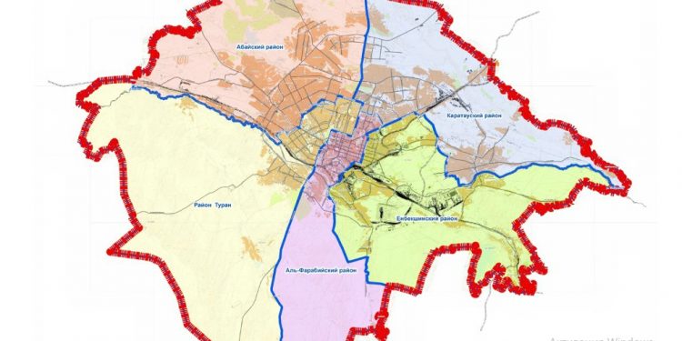 Шымкенттегі Тұран ауданы тұрғындарға өз қызметін көрсетуде