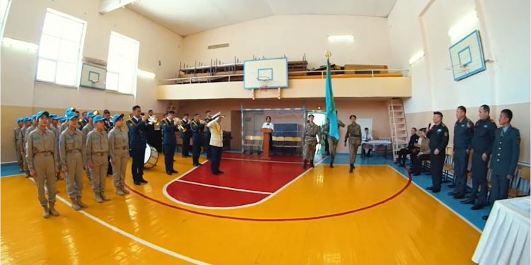 Шымкентте «Жас сарбаз» сыныбының оқушылары ант қабылдады